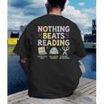 Nothing Beats Reading Book Librarian Across America Kids Men's Back Print T-Shirt