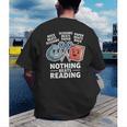 Nothing Beats Reading Rock Paper Scissors Book Lover Men's Back Print T-Shirt
