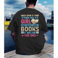 Once Upon A Time There Was A Girl Who Really Loved Books It Men's Back Print T-Shirt Once Upon A Time There Was A Girl Who Really Loved Books It Men's Back Print T-Shirt