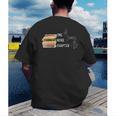 One More Chapter Sign Language Deaf Reading Book Lover Men's Back Print T-Shirt