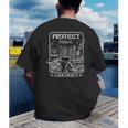 Protect Public Libraries Support Local Librarian Book Lover Men's Back Print T-Shirt Protect Public Libraries Support Local Librarian Book Lover Men's Back Print T-Shirt