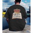 Queen Of The Classroom Appreciation Royal Crown Book Men's Back Print T-Shirt