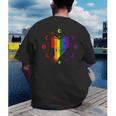 Rainbow Book With Stars And Moon Phases Gay Pride LGBT Men's Back Print T-Shirt Rainbow Book With Stars And Moon Phases Gay Pride LGBT Men's Back Print T-Shirt
