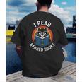 I Read Banned Books For Men Women Cat Banned Books Men's Back Print T-Shirt