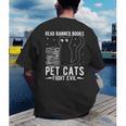 Read Banned Books Pet Cats Fight Evil Read Banned Books Men's Back Print T-Shirt Read Banned Books Pet Cats Fight Evil Read Banned Books Men's Back Print T-Shirt