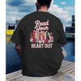 Read Your Heart Out Book Lover Reading Enthusiasts Floral Men's Back Print T-Shirt