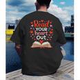 Read Your Heart Out Reading Book Lover Valentine Day Men's Back Print T-Shirt