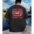 Read Your Heart Out Valentine Reading Book Kid Teacher Men's Back Print T-Shirt Read Your Heart Out Valentine Reading Book Kid Teacher Men's Back Print T-Shirt