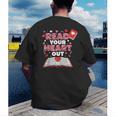 Read Your Heart Out Valentines Day Reading Book Kids Teacher Men's Back Print T-Shirt Read Your Heart Out Valentines Day Reading Book Kids Teacher Men's Back Print T-Shirt