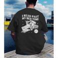 I Read Past My Bedtime Late Night Readers Book Club Men's Back Print T-Shirt I Read Past My Bedtime Late Night Readers Book Club Men's Back Print T-Shirt