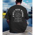 A Well Read Woman Book Lover Literary Quote Men's Back Print T-Shirt