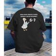 Reading 6-7 Silly Goose Read Books Bookish Bookworm Men's Back Print T-Shirt Reading 6-7 Silly Goose Read Books Bookish Bookworm Men's Back Print T-Shirt