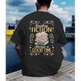 Reading Fiction Always A Good Time Book Reading Bookworm Men's Back Print T-Shirt