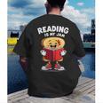 Reading Is My Jam I Love To Read Books Men's Back Print T-Shirt Reading Is My Jam I Love To Read Books Men's Back Print T-Shirt