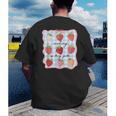 Reading Is My Jam Preppy Stawberry Bookworm Book Lover Nerd Men's Back Print T-Shirt Reading Is My Jam Preppy Stawberry Bookworm Book Lover Nerd Men's Back Print T-Shirt