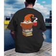 Reading Lover Book Graphic Gnome Men's Back Print T-Shirt Reading Lover Book Graphic Gnome Men's Back Print T-Shirt