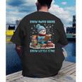 Reading Snow So Many Books Christmas Snow Little Time Men's Back Print T-Shirt