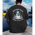 Reading Snowman So Many Books Christmas Books Readers Men's Back Print T-Shirt Reading Snowman So Many Books Christmas Books Readers Men's Back Print T-Shirt