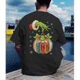 Retro Christmas Ornament Book Christmas Teacher Librarian Men's Back Print T-Shirt Retro Christmas Ornament Book Christmas Teacher Librarian Men's Back Print T-Shirt