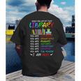 Retro Librarian Book Reader Library Book Reading Men's Back Print T-Shirt