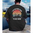 Retro I Put My Book Down To Be Here For Book Lover Men's Back Print T-Shirt