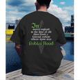 Robin HoodShirt For Book Lovers And Literature Fans Men's Back Print T-Shirt Robin HoodShirt For Book Lovers And Literature Fans Men's Back Print T-Shirt