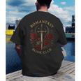 Romantasy Book Club Coffee Sword Roses Men's Back Print T-Shirt