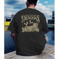 Romantasy Reader Book Reading Probably Reading About Dragons Men's Back Print T-Shirt