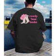 Rowdy 'Bout Books Cowboy Lovers Men's Back Print T-Shirt