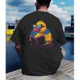 Rubber Duck Rubber Duckie Reading Book Rubber Duckling Men's Back Print T-Shirt Rubber Duck Rubber Duckie Reading Book Rubber Duckling Men's Back Print T-Shirt