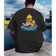 Rubber Duck Reading Book Swim Rubber Duckling Rubber Duckie Men's Back Print T-Shirt Rubber Duck Reading Book Swim Rubber Duckling Rubber Duckie Men's Back Print T-Shirt
