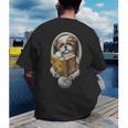 Shih Tzu Book How To Train Your Human Funny Dog Motif Men's Back Print T-Shirt