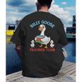Silly Goose With Books Teacher Club School Educator Men's Back Print T-Shirt Silly Goose With Books Teacher Club School Educator Men's Back Print T-Shirt