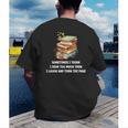 Sometimes I Think I Read Too Much For Books Lover Men's Back Print T-Shirt Sometimes I Think I Read Too Much For Books Lover Men's Back Print T-Shirt