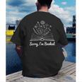 Sorry I'm Booked Floral Book Love Cozy Bookworm Reading Men's Back Print T-Shirt Sorry I'm Booked Floral Book Love Cozy Bookworm Reading Men's Back Print T-Shirt