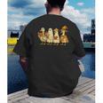 Spooky Halloween Book Lover Halloween Reading Goose Men's Back Print T-Shirt