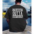 Straight Outta Chapter 39 Cute Book Lover Reader Men's Back Print T-Shirt