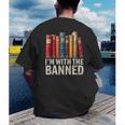 Support Banned Books Freedom I'm With The Banned Men's Back Print T-Shirt