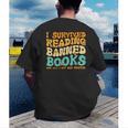 I Survived Reading Banned Books Read Librarian Men Women Men's Back Print T-Shirt