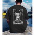 Tarot Card Vintage Whippet Dog Book Lover The Reader Men's Back Print T-Shirt Tarot Card Vintage Whippet Dog Book Lover The Reader Men's Back Print T-Shirt