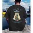 Teacher Alien Books UFO Reading Take Me To Your Reader Men's Back Print T-Shirt Teacher Alien Books UFO Reading Take Me To Your Reader Men's Back Print T-Shirt