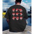 Teacher Valentines Day Reading Book Lover Bookworm Library Men's Back Print T-Shirt Teacher Valentines Day Reading Book Lover Bookworm Library Men's Back Print T-Shirt