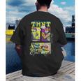Teenage Mutant Ninja Turtles Retro Neon Comic Book Panels Men's Back Print T-Shirt Teenage Mutant Ninja Turtles Retro Neon Comic Book Panels Men's Back Print T-Shirt