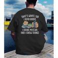 That's What I Do I Read Books I Drink Matcha I Know Things Men's Back Print T-Shirt That's What I Do I Read Books I Drink Matcha I Know Things Men's Back Print T-Shirt