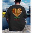 History Education Is Freedom Books Black History Heart Men's Back Print T-Shirt History Education Is Freedom Books Black History Heart Men's Back Print T-Shirt
