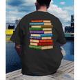 History Month Educated Black Leaders Reading Books Men's Back Print T-Shirt History Month Educated Black Leaders Reading Books Men's Back Print T-Shirt