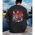 History Woman Reading Book Geometric Girl Educated Men's Back Print T-Shirt