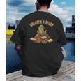 Unearth a Story Dinosaur Reading Books Summer 2026 Men's Back Print T-Shirt