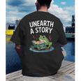 Unearth a Story Frog Reading a Book Summer 2026 Men's Back Print T-Shirt Unearth a Story Frog Reading a Book Summer 2026 Men's Back Print T-Shirt