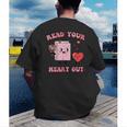 Valentines Day Book Read Your Heart Out Women Men Kids Men's Back Print T-Shirt Valentines Day Book Read Your Heart Out Women Men Kids Men's Back Print T-Shirt